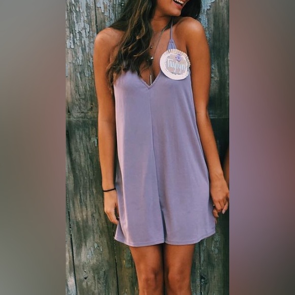 Urban Outfitters Purple V-Neck Dress - Picture 4 of 4